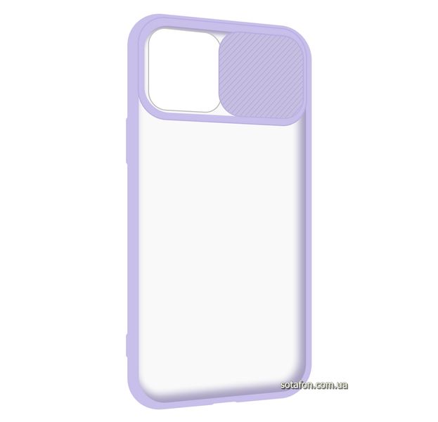 Чохол-накладка TPU+PC Camera Protect Matte Case для iPhone 12 / 12 Pro Фіолетовий 1001000336 фото