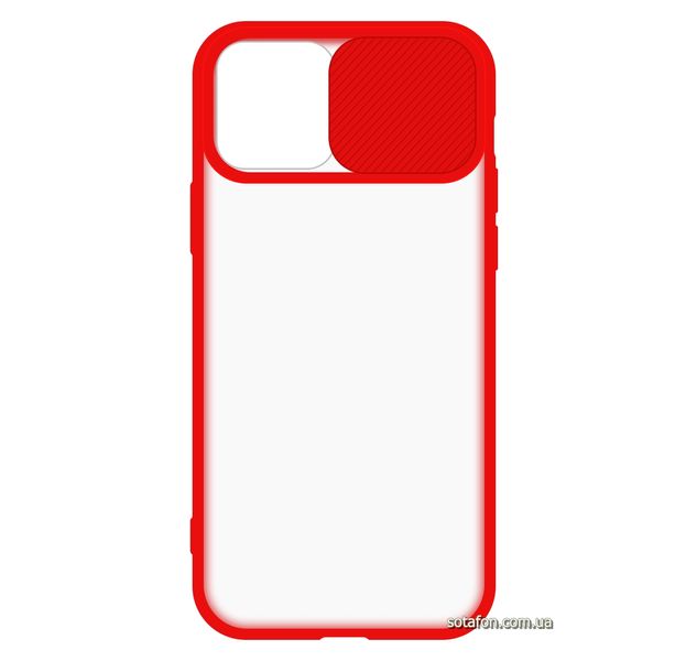 Чехол-накладка TPU+PC Camera Protect Matte Case для iPhone 12 / 12 Pro Красный 1001000337 фото