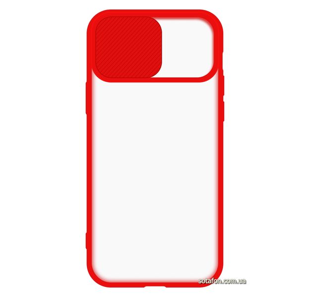 Чехол-накладка TPU+PC Camera Protect Matte Case для iPhone 12 / 12 Pro Красный 1001000337 фото