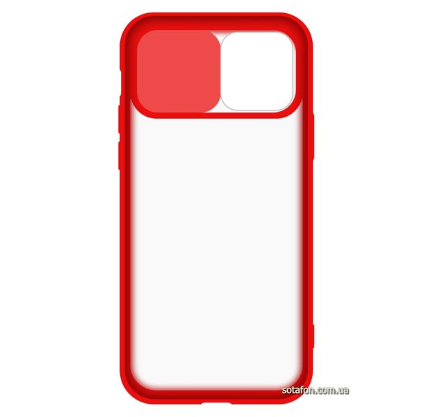 Чехол-накладка TPU+PC Camera Protect Matte Case для iPhone 12 / 12 Pro Красный 1001000337 фото