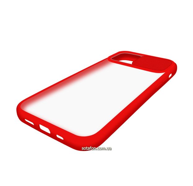 Чехол-накладка TPU+PC Camera Protect Matte Case для iPhone 12 / 12 Pro Красный 1001000337 фото