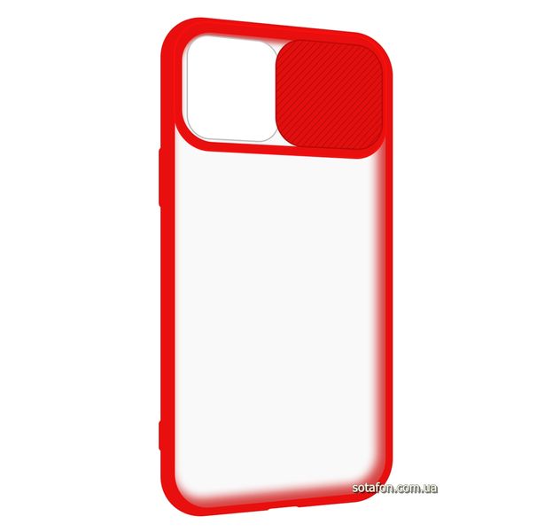 Чехол-накладка TPU+PC Camera Protect Matte Case для iPhone 12 / 12 Pro Красный 1001000337 фото