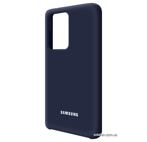 Чохол-накладка Silicone Cover (AA) для Samsung Galaxy S20 Ultra SM-G988 Темно-синій 0088576269p фото | SOTAFON