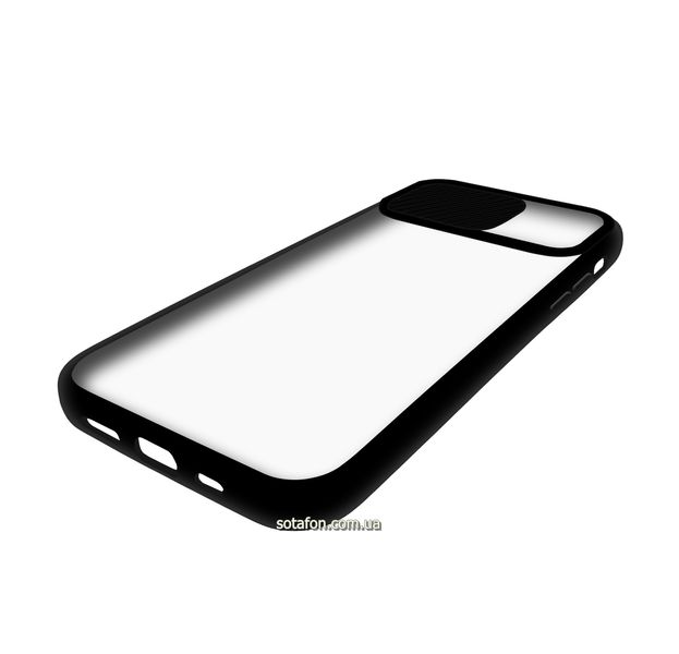 Чехол-накладка TPU+PC Camera Protect Matte Case для iPhone 12 / 12 Pro Черный 1001000332 фото