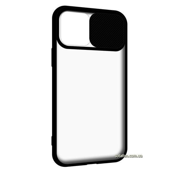 Чехол-накладка TPU+PC Camera Protect Matte Case для iPhone 12 / 12 Pro Черный 1001000332 фото