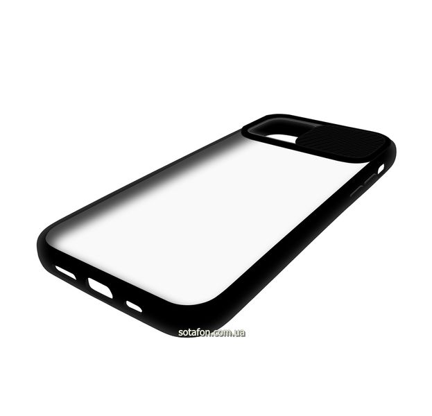 Чехол-накладка TPU+PC Camera Protect Matte Case для iPhone 12 / 12 Pro Черный 1001000332 фото