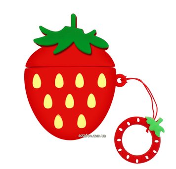 Чехол для наушников Strawberry для AirPods 1 / 2 Красный 0088576181p фото