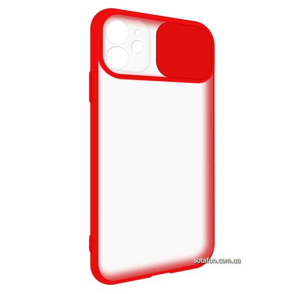 Чехол-накладка TPU+PC Camera Protect Matte Case для iPhone 11 Красный 1001000309 фото