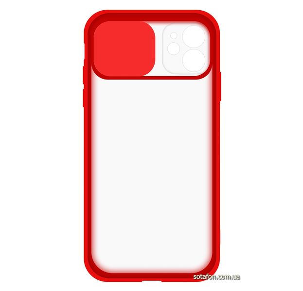 Чехол-накладка TPU+PC Camera Protect Matte Case для iPhone 11 Красный 1001000309 фото