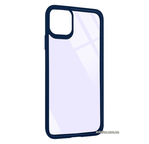 Чохол-накладка TPU+PC Colored Edge Case для iPhone 11 Pro Max Синій 1001000402 фото