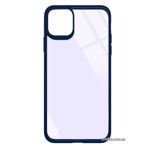 Чохол-накладка TPU+PC Colored Edge Case для iPhone 11 Pro Max Синій 1001000402 фото