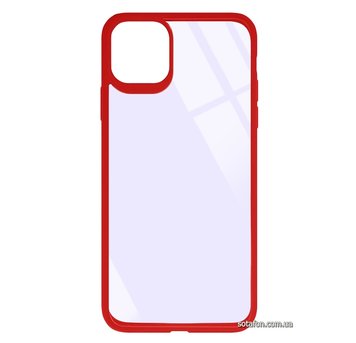 Чохол-накладка TPU+PC Colored Edge Case для iPhone 11 Pro Max Червоний 1001000404 фото
