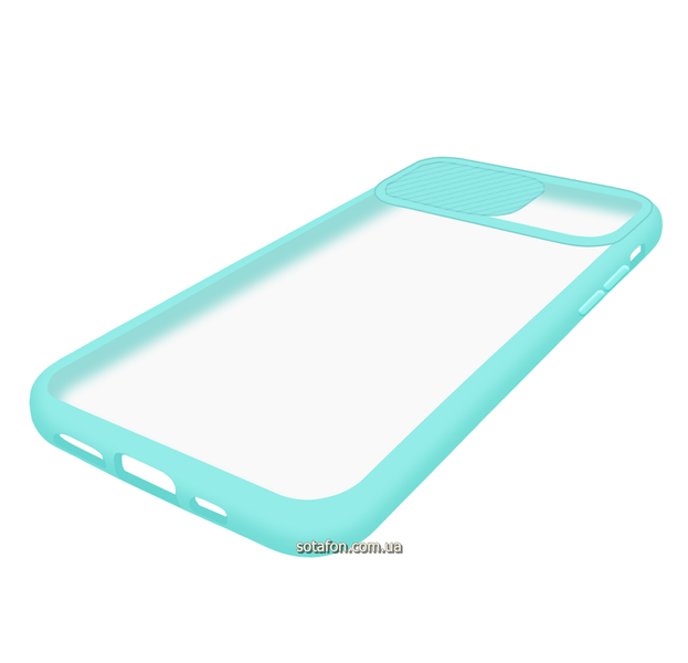 Чехол-накладка TPU+PC Camera Protect Matte Case для iPhone 11 Pro Голубой 1001000314 фото