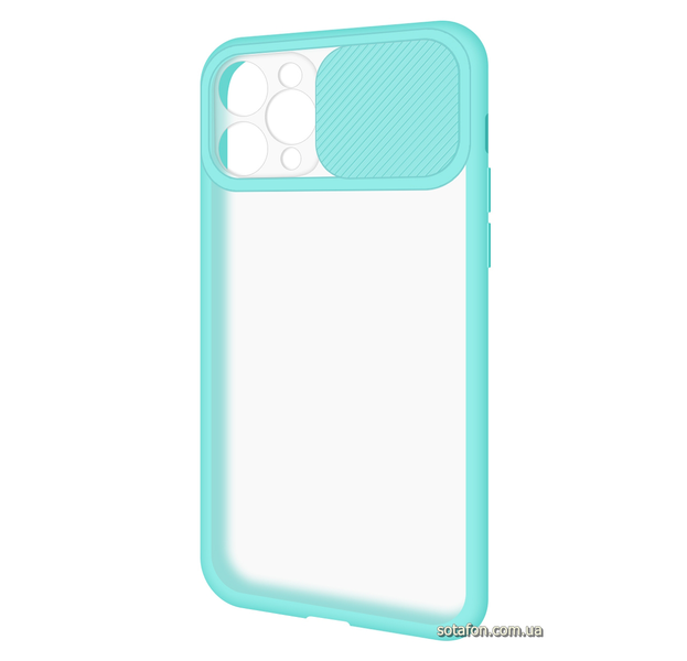 Чохол-накладка TPU+PC Camera Protect Matte Case для iPhone 11 Pro Блакитний 1001000314 фото