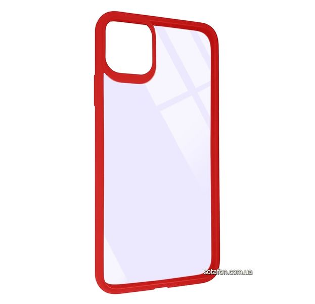 Чохол-накладка TPU+PC Colored Edge Case для iPhone 11 Pro Max Червоний 1001000404 фото