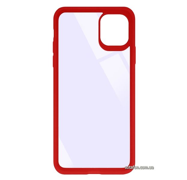 Чохол-накладка TPU+PC Colored Edge Case для iPhone 11 Pro Max Червоний 1001000404 фото