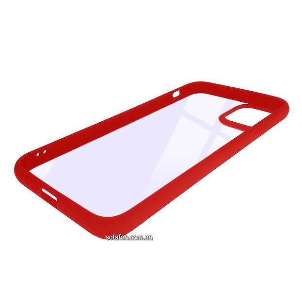 Чохол-накладка TPU+PC Colored Edge Case для iPhone 11 Pro Max Червоний 1001000404 фото