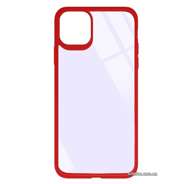 Чехол-накладка TPU+PC Colored Edge Case для iPhone 11 Pro Max Красный 1001000404 фото