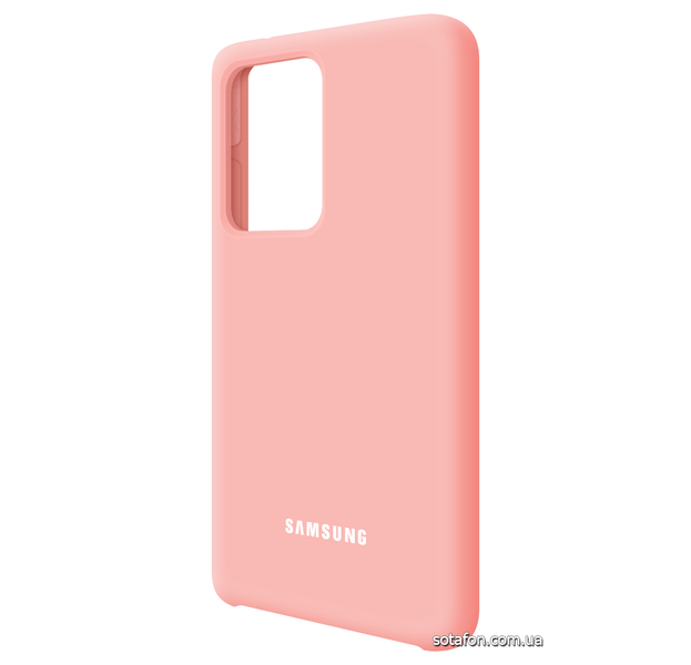 Чехол-накладка Silicone Cover (AA) для Samsung Galaxy S20 Ultra SM-G988 Светло-розовый 0088576273p фото | SOTAFON