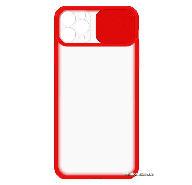 Чехол-накладка TPU+PC Camera Protect Matte Case для iPhone 11 Pro Max Красный 1001000316 фото