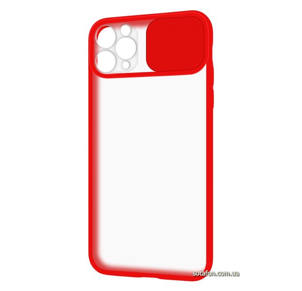 Чохол-накладка TPU+PC Camera Protect Matte Case для iPhone 11 Pro Max Червоний 1001000316 фото