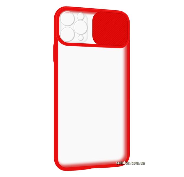 Чехол-накладка TPU+PC Camera Protect Matte Case для iPhone 11 Pro Max Красный 1001000316 фото