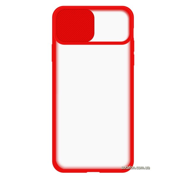 Чехол-накладка TPU+PC Camera Protect Matte Case для iPhone 11 Pro Max Красный 1001000316 фото