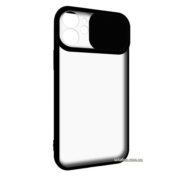 Чехол-накладка TPU+PC Camera Protect Matte Case для iPhone 12 mini Черный 1001000322 фото