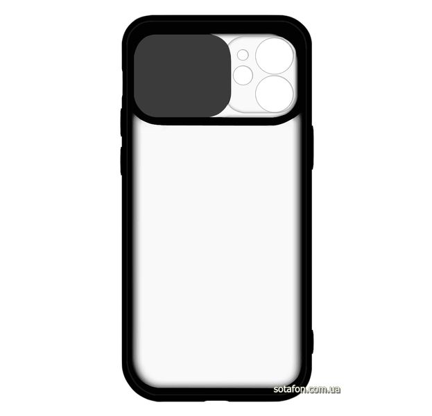 Чехол-накладка TPU+PC Camera Protect Matte Case для iPhone 12 mini Черный 1001000322 фото