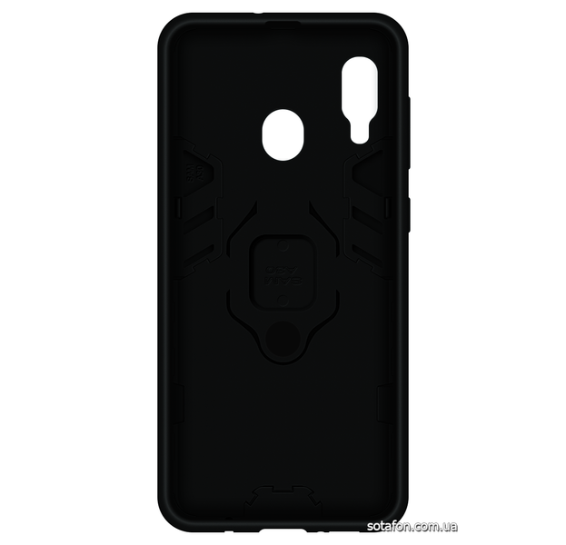 Противоударный чехол-накладка Transformer Ring for Magnet для Samsung Galaxy A20 SM-A205F / A30 SM-A305F Черный (Soul Black) 0088576326p фото | SOTAFON