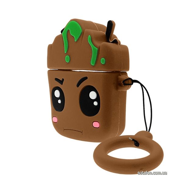 Чехол для наушников Groot Case для AirPods 1 / 2 Коричневый 1012539 фото