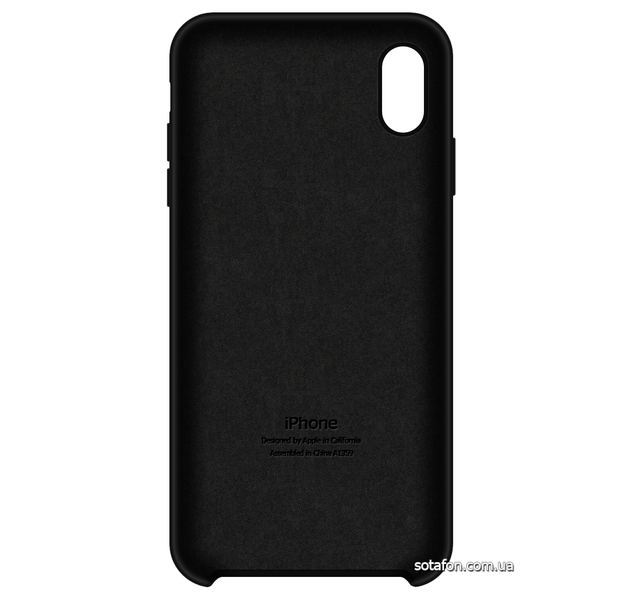 Чохол-накладка Silicone Case (AA) для iPhone Xs Max Чорний 0088576274p фото | SOTAFON