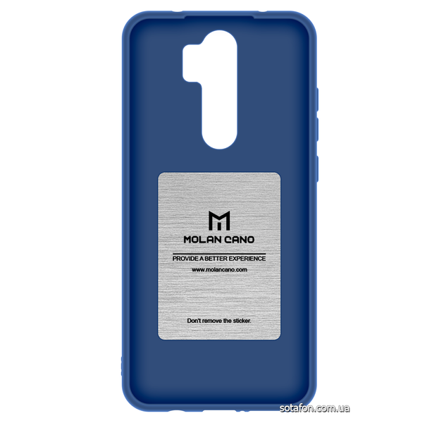 Чехол-накладка TPU Molan Cano Smooth для Xiaomi Redmi Note 8 Pro Синий 0088576230p фото