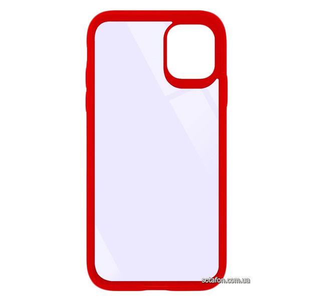 Чохол-накладка TPU+PC Colored Edge Case для iPhone 11 Червоний 1001000406 фото