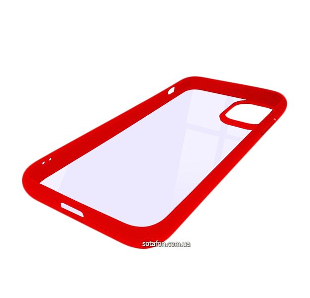 Чохол-накладка TPU+PC Colored Edge Case для iPhone 11 Червоний 1001000406 фото