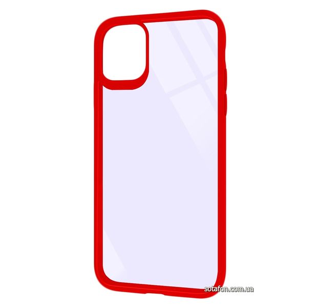 Чехол-накладка TPU+PC Colored Edge Case для iPhone 11 Красный 1001000406 фото