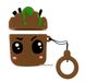 Чохол для навушників Groot Case для AirPods 1 / 2 Коричневий 1012539 фото 5