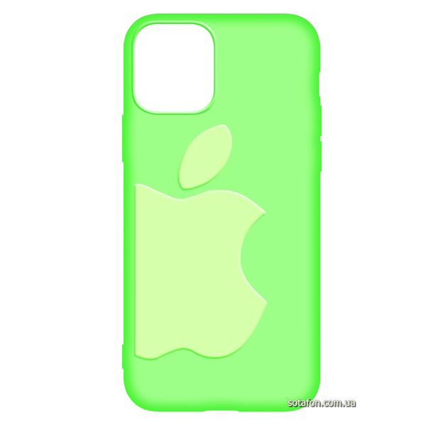 Чехол-накладка TPU Big Apple Case для iPhone 11 Pro Флуоресцентний зелений 1001000349 фото