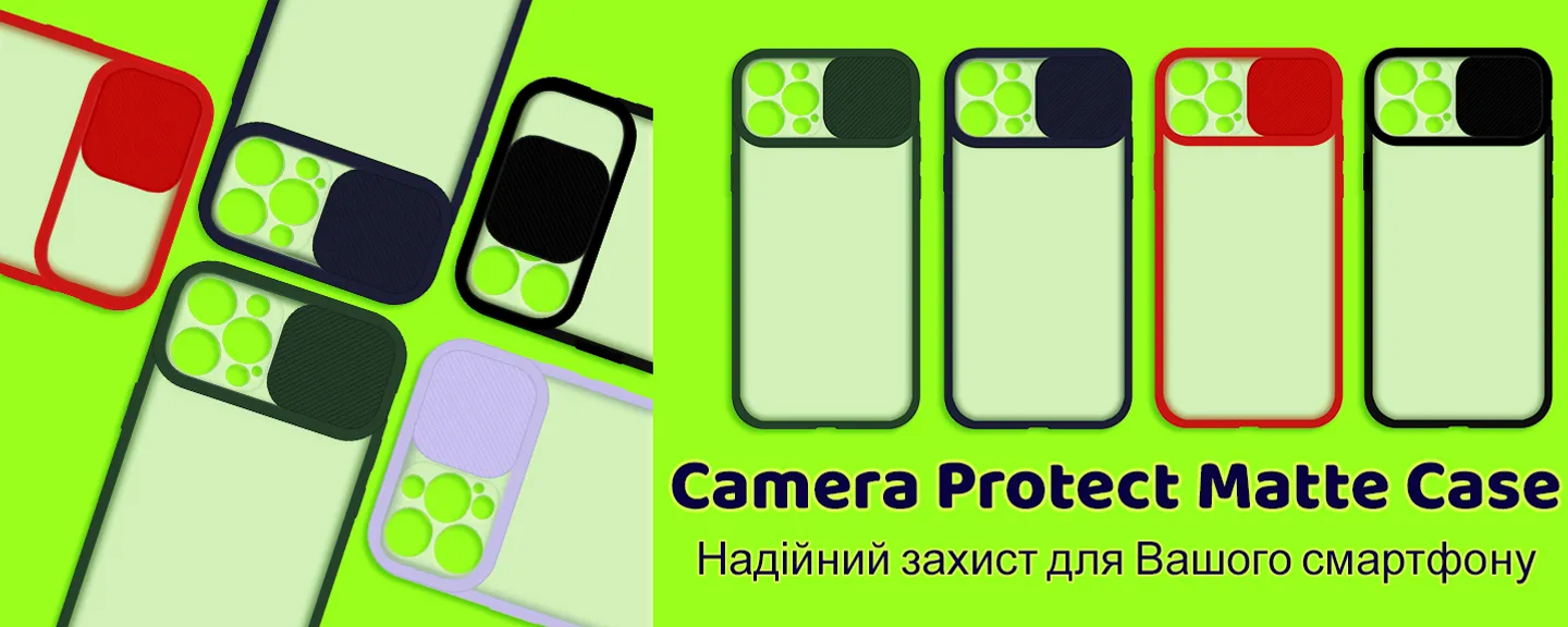 TPU+PC Camera Protect Matte Case для iphone