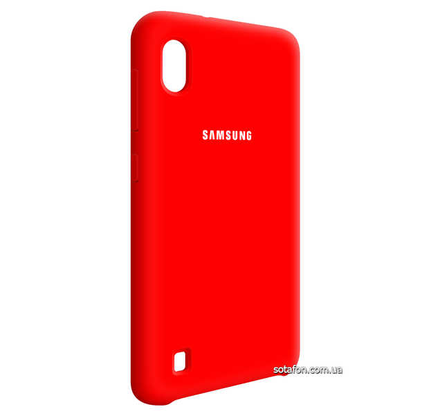 Чохол-накладка Silicone Cover (AA) для Samsung Galaxy A10 SM-A105F Червоний 0088576280p фото | SOTAFON