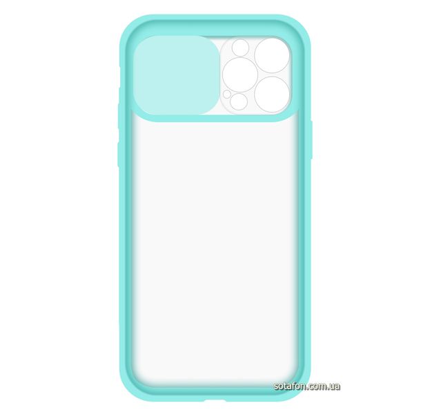 Чехол-накладка TPU+PC Camera Protect Matte Case для iPhone 12 Pro Max Голубой 1001000327 фото