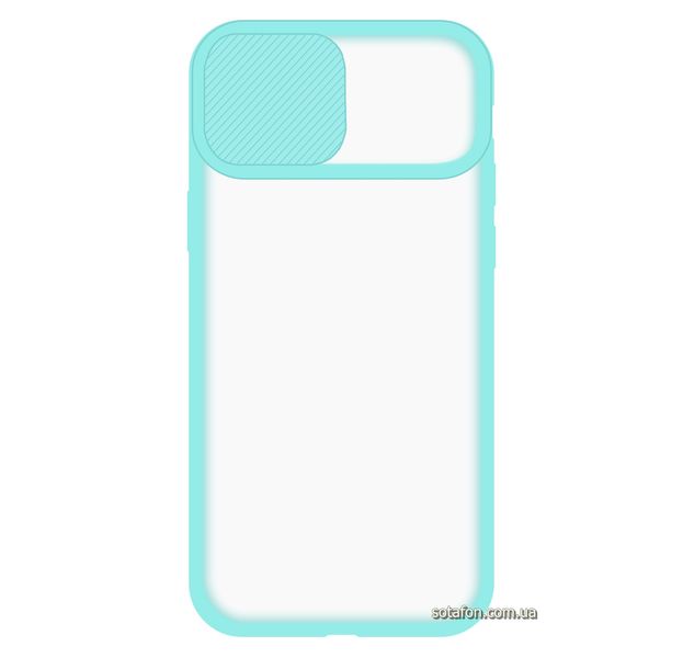 Чехол-накладка TPU+PC Camera Protect Matte Case для iPhone 12 Pro Max Голубой 1001000327 фото