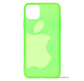 Чохол-накладка TPU Big Apple Case для iPhone 11 Pro Max Флуоресцентний зелений 1001000352 фото
