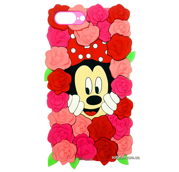 Чехол-накладка TPU 3D Minnie Mouse case для iPhone 7 Plus / 8 Plus Розовый 0088576194p фото