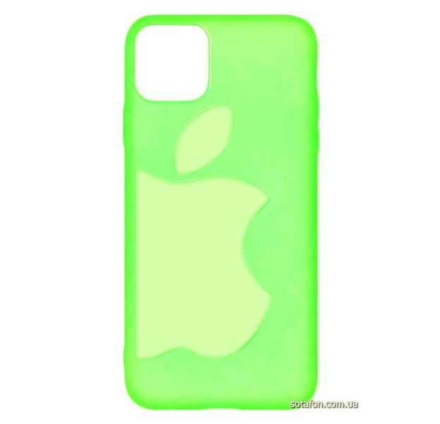 Чехол-накладка TPU Big Apple Case для iPhone 11 Pro Max Флуоресцентный зеленый 1001000352 фото