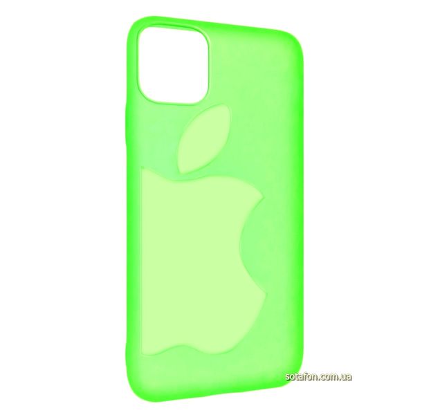 Чехол-накладка TPU Big Apple Case для iPhone 11 Pro Max Флуоресцентный зеленый 1001000352 фото