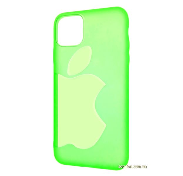 Чехол-накладка TPU Big Apple Case для iPhone 11 Pro Max Флуоресцентный зеленый 1001000352 фото