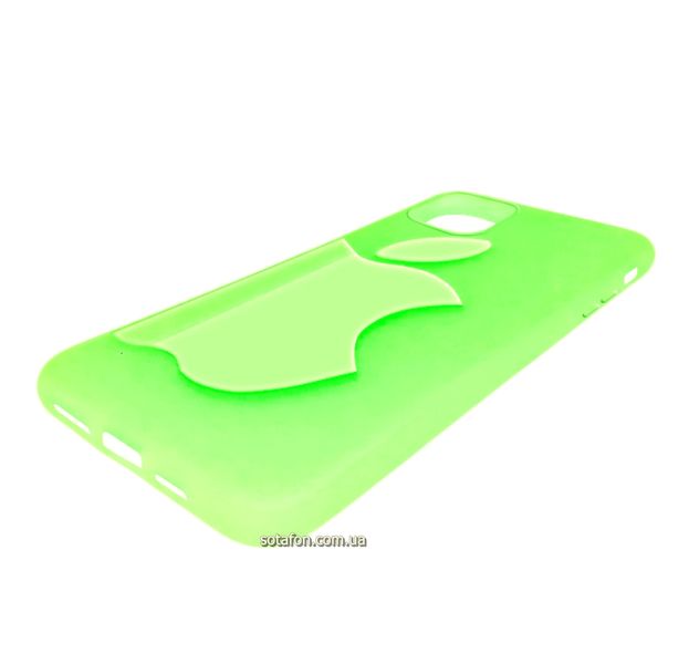 Чехол-накладка TPU Big Apple Case для iPhone 11 Pro Max Флуоресцентный зеленый 1001000352 фото